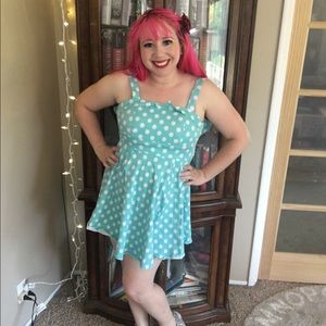 COPY - Mint polka dot retro dress